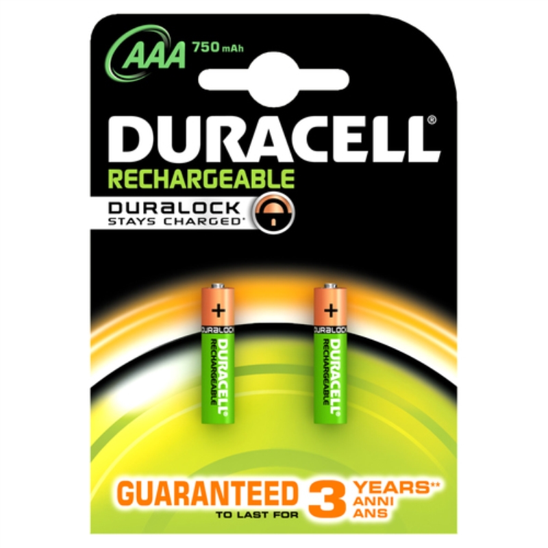 DURACELL Duracell batterie ricaricabili ministilo (AAA) blister da 2 pezzi